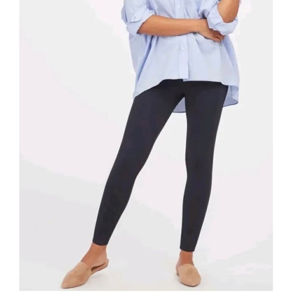 Spanx Ankle Ponte Leggings Port Navy Size 2X Pull On Pants. Worn one time